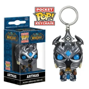 Funko Famous Game Character WOW Fall Of The Lich King ARTHAS Brinquedos Keychain Action Figure Toys For Children Gift POP
