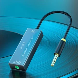 Aux Audio Noise Reducer Ground Loop Noise Isolator 3.5mm Audio Isolator Auido Humming Hissing Buzzing Noise Eliminator