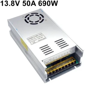DC Voltage Regulator 13.8V 50A 690W Switching Power Supply Transformer Monitoring Security Radio Linear Communication SMPS
